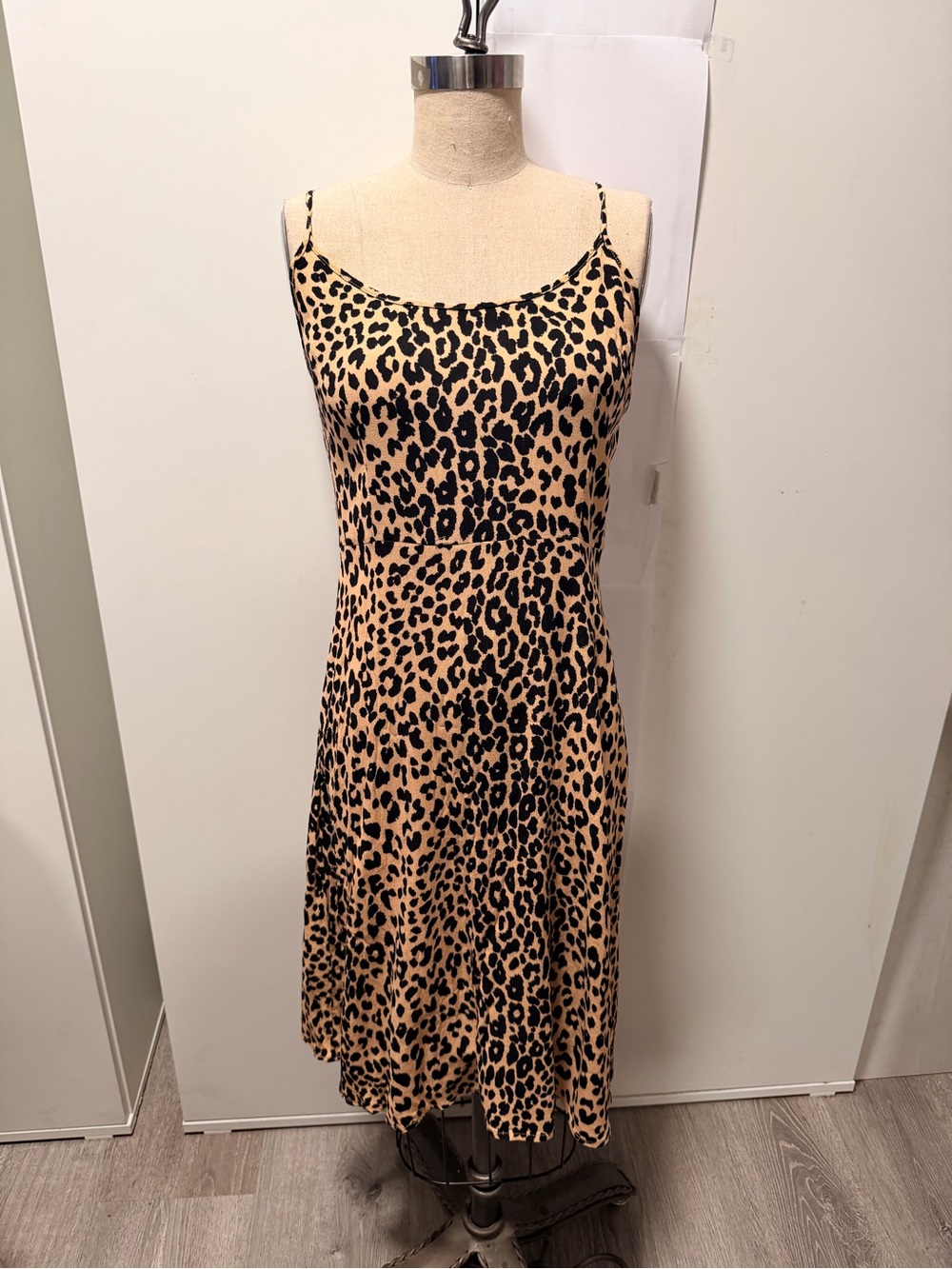 Forever 21 Leopard Print Slip Dress - Tan and Black